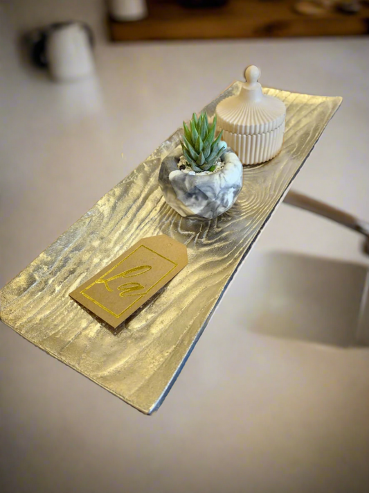 Log DIsh Gold