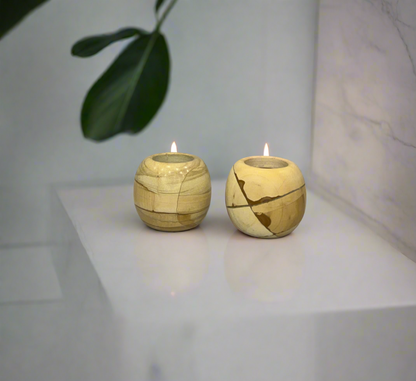 Sandstone Candle Holder - LA Home Store