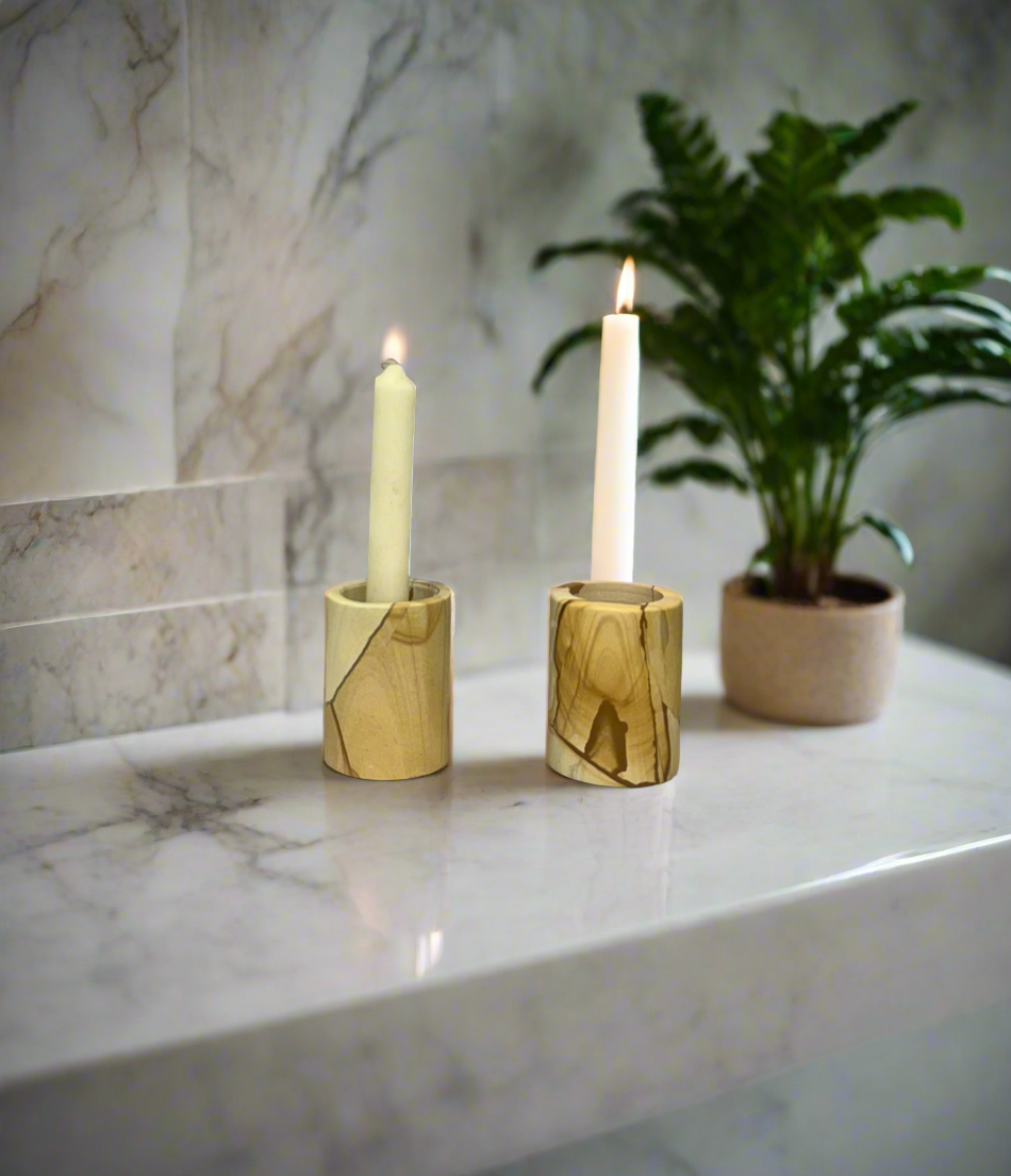 Sandstone Candle Holder - LA Home Store