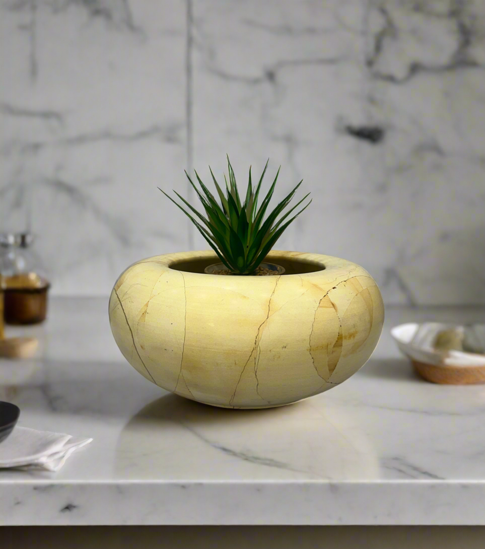 Marble Planter - LA Home Store