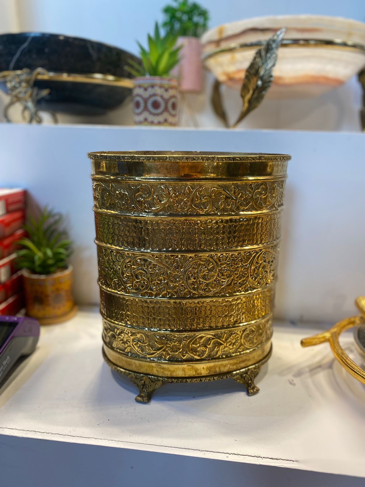 Planter Brass - LA Home Store